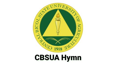 cbsua hymn lyrics|Central Bicol State University of Agriculture School Hymn.
